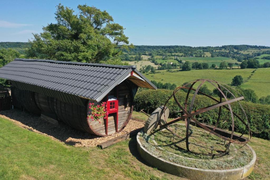 Gite Insolite "Le Coup De Foudre" Sa Vue Panoramique Vimoutiers Exterior foto